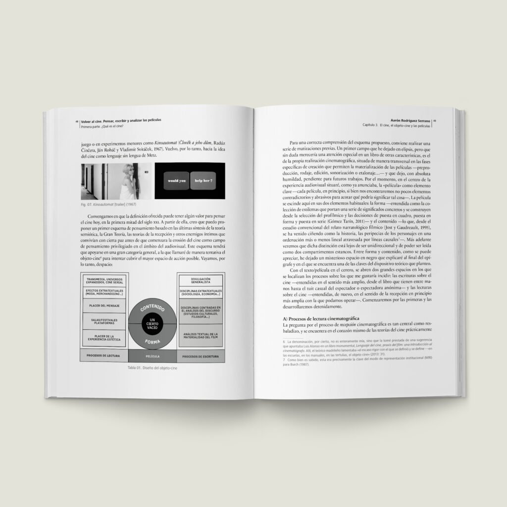 Libro Volver al cine. Pensar, escribir y analizar las películas