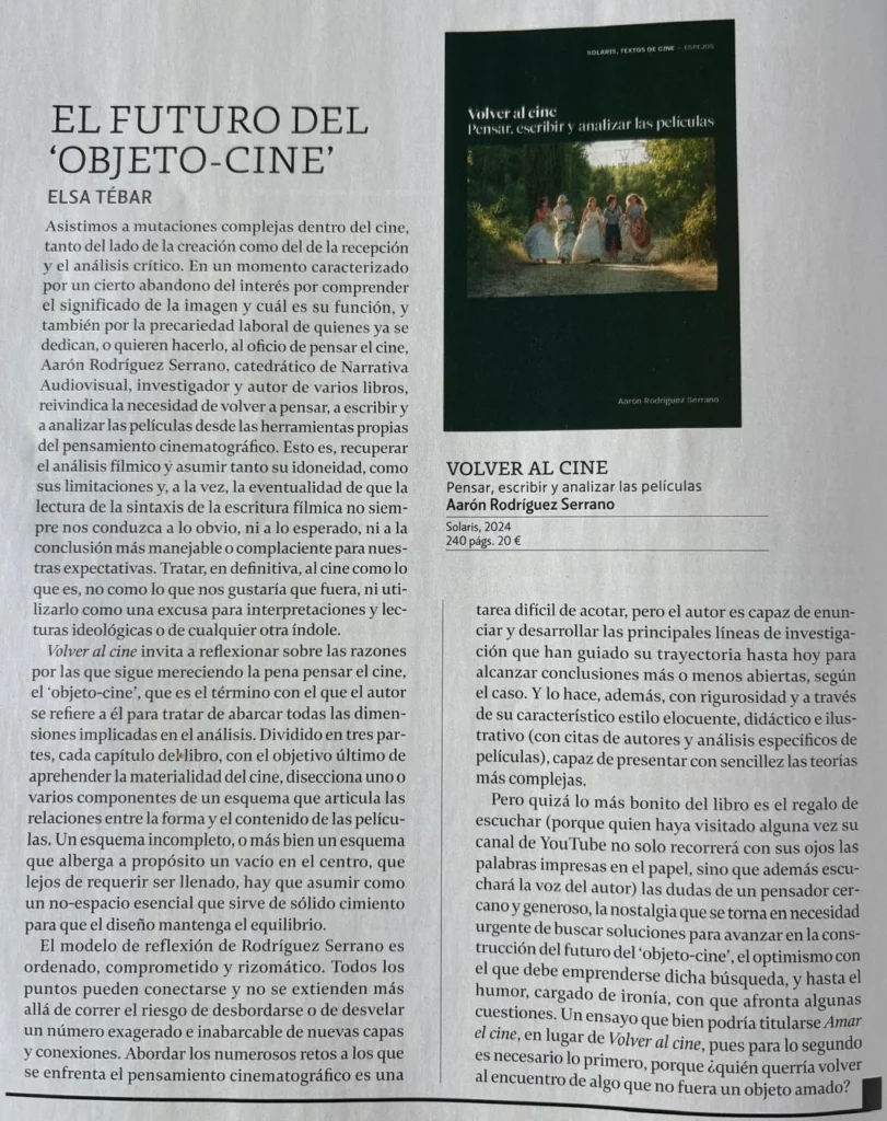 Reseña en la revista Caimán Cuadernos de Cine