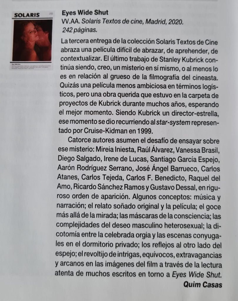 Reseña en la revista Dirigido Por
