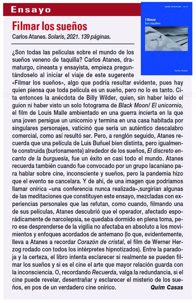 Reseña en la revista Dirigido Por