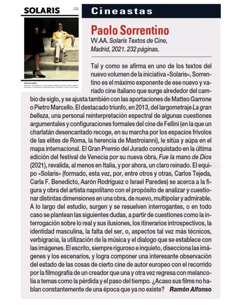 Reseña en la revista Dirigido Por