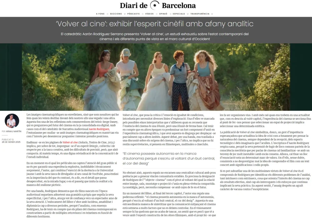 Reseña en Diari de Barcelona
